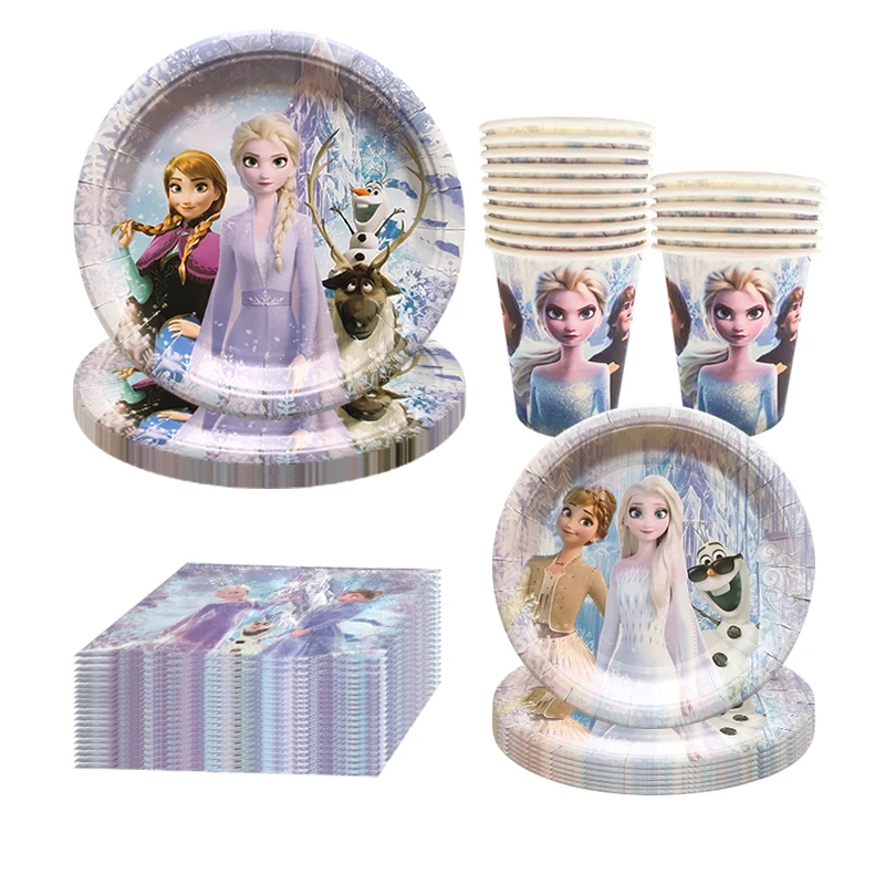 

Disney, Эльза, Анна, Холодное сердце, 2 бриллианта, бумажные чашки, бумажные тарелки, скатерти для девочек, Снежная королева, украшение для дня рождения