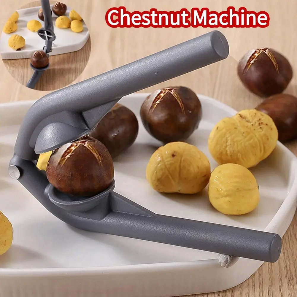 Kitchen Tool Chestnut Clip Stainless Steel Shell Opener Nut Cracker Sheller Multifunctional Walnut Pecan Cross Chestnut Opener