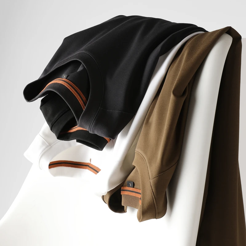 

Высококачественная мужская футболка с длинным рукавом, базовый слой, белый хлопок, новая модная городская модель, осенне-зимняя внутренняя одежда, цветная