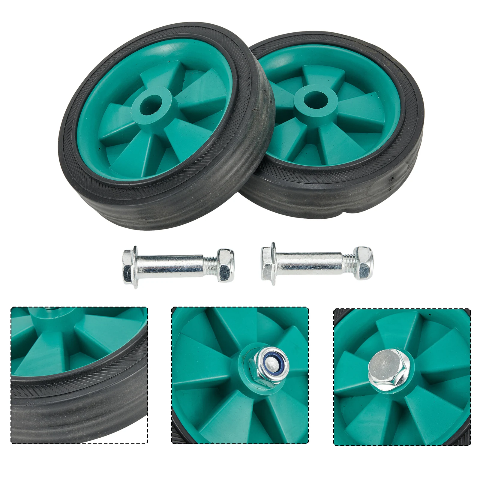 

2pcs 5Inch Caster Wheels Environmentally Friendly Plastic Replace Casters For Air Compressor Air Tool Fittings Accessories