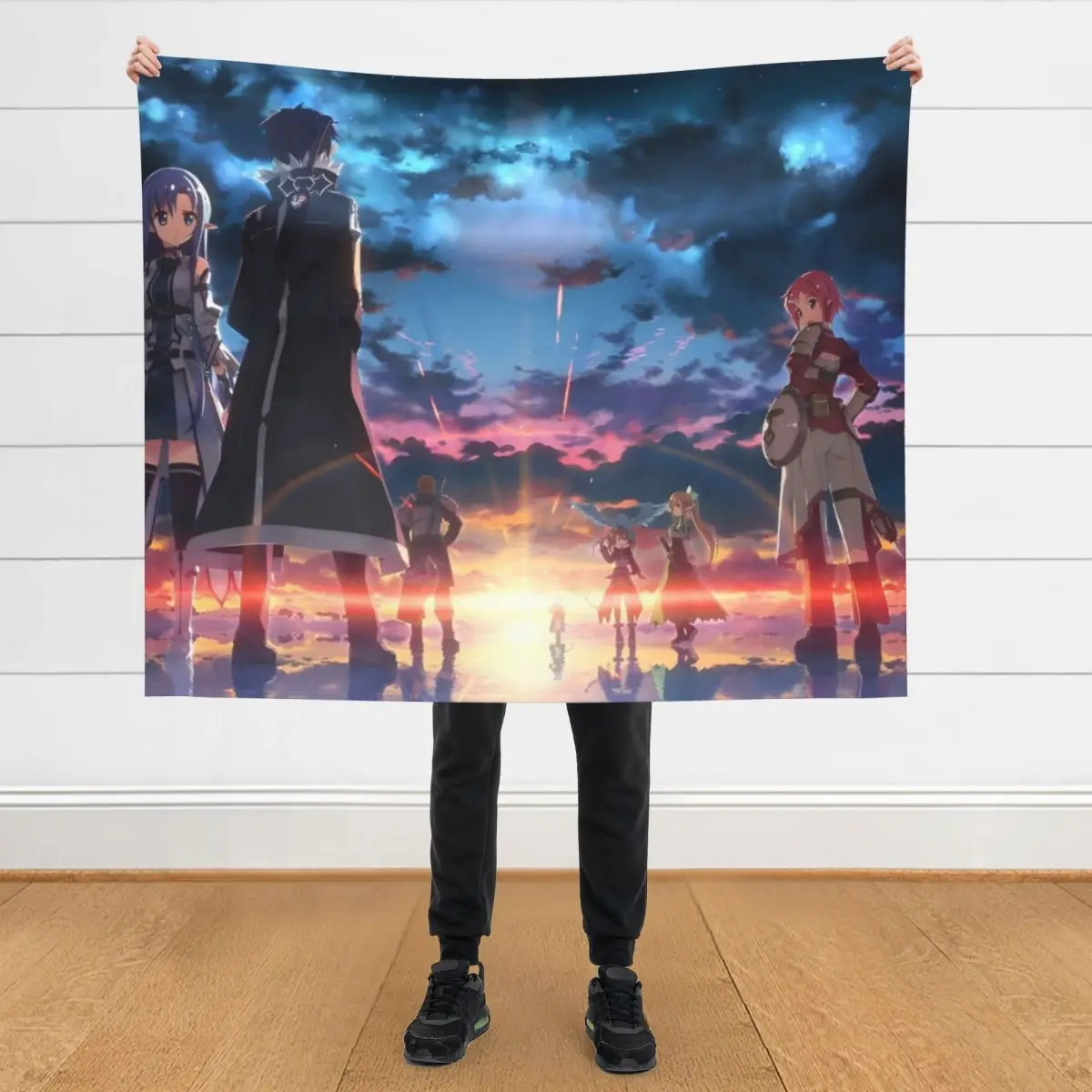 

Sword Art Online - Cover Image Throw Blanket Bed valentine gift ideas Decorative Throw Blankets