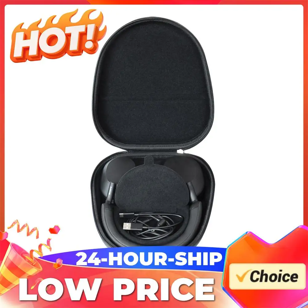 

Жесткий противоударный портативный чехол-кейс для хранения, сумка из ЭВА с защитой от царапин, дорожный защитный чехол от падений для Sony WH-1000XM5