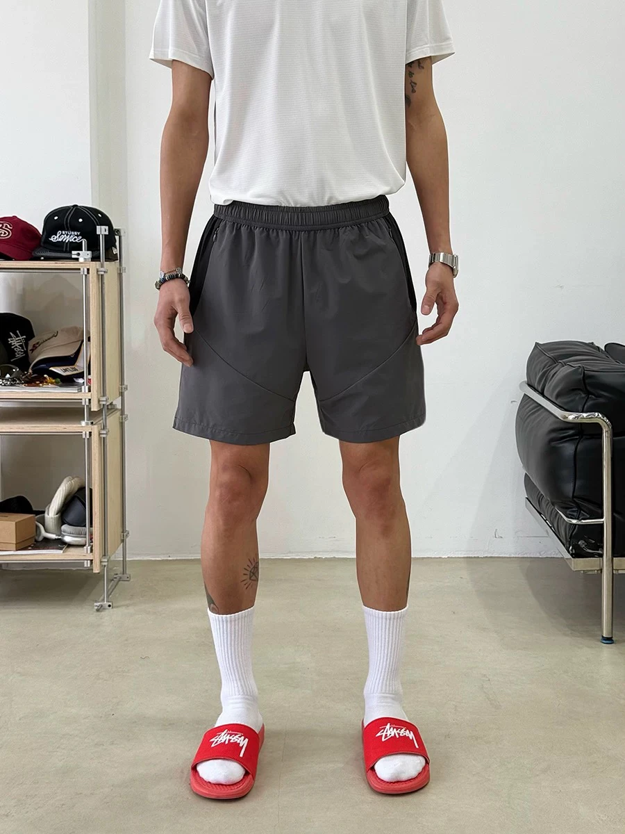 

Легкие орты Qui-Dry American Sle Fitn, мужские летние орты для бега, дышащие повседневные орты из тонкой ткани