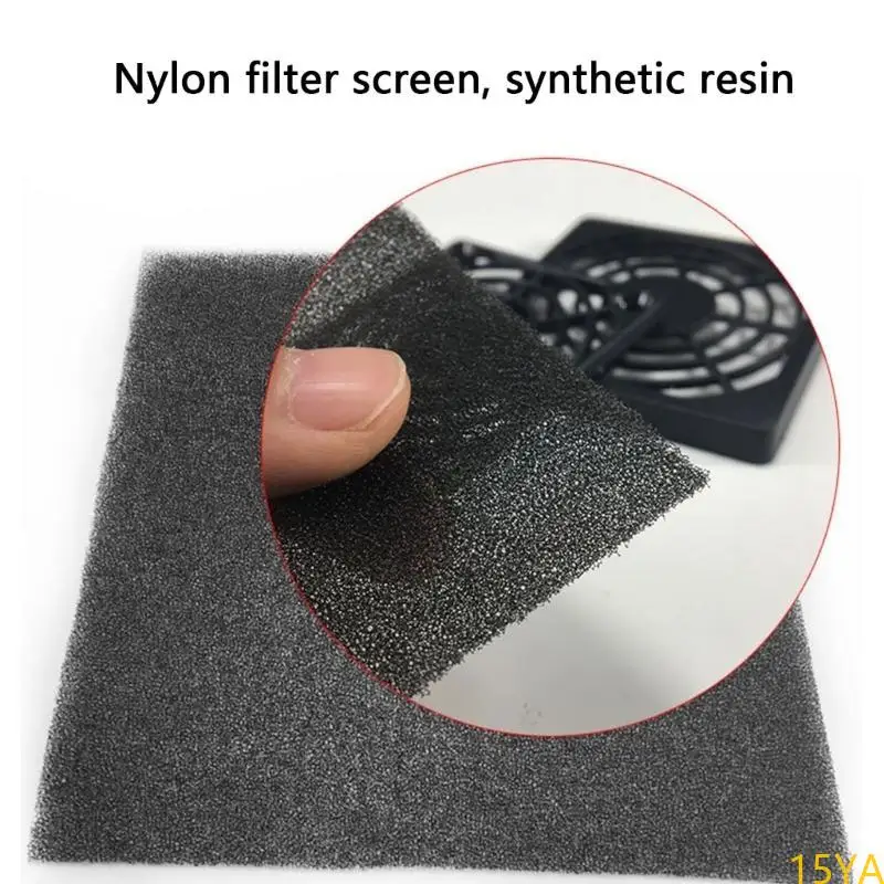 15YA 1Pair 4 5 6 7 8 9 12 15cm Fan Filter Dustproof Cover USB Cooling Ventilator for DIY Computer Case Fan Dirt Filtering