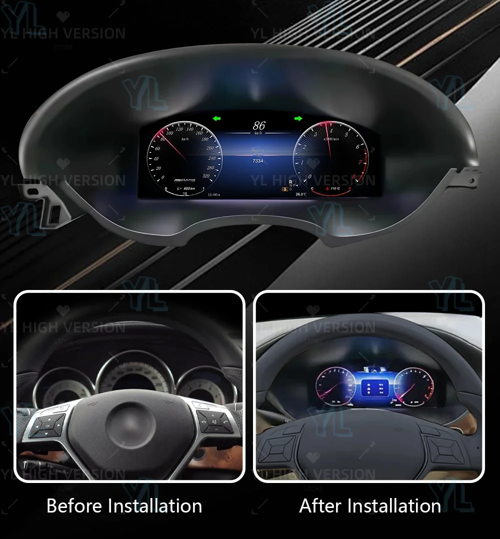 

YL ЖК-цифровой экран приборной панели Plug and Play для Mercedes Benz CLS NTG 4,5 2012-2017, автомобильный прибор, цифровой приборный кластер