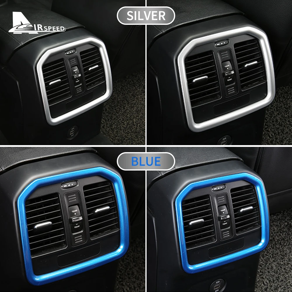 كروم ABS سيارة الخلفي تنفيس الهواء غطاء المخرج لبورش ماكان 2014-2022 2023 ملصق الداخلية الكسوة RHD LHD التصميم اكسسوارات #4