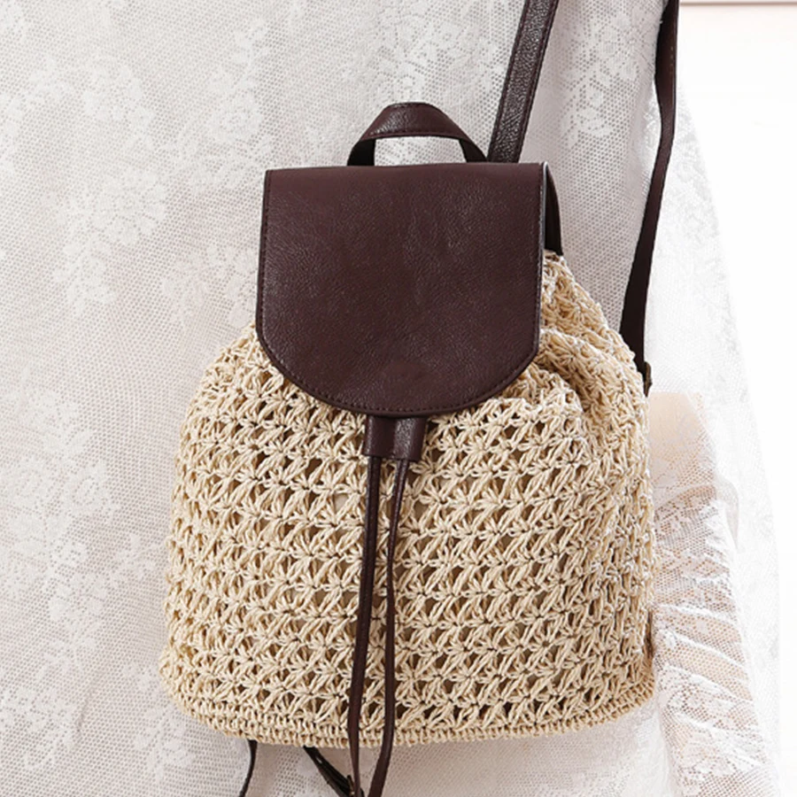 Summer's straw flip backpack n - Embroidery Bali review and price