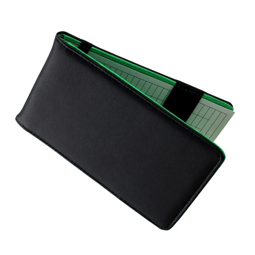 

Golf Scorebook Note Pad Card Keeper Counter Holders Outdoor Sports Recording Book Durable Portable Golfer Gift