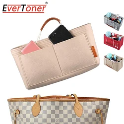 Evertoner Vilt Tas Insert Handtas Voor Lv Neverfull Organizer Tas In Tas Organizer Met Handgrepen