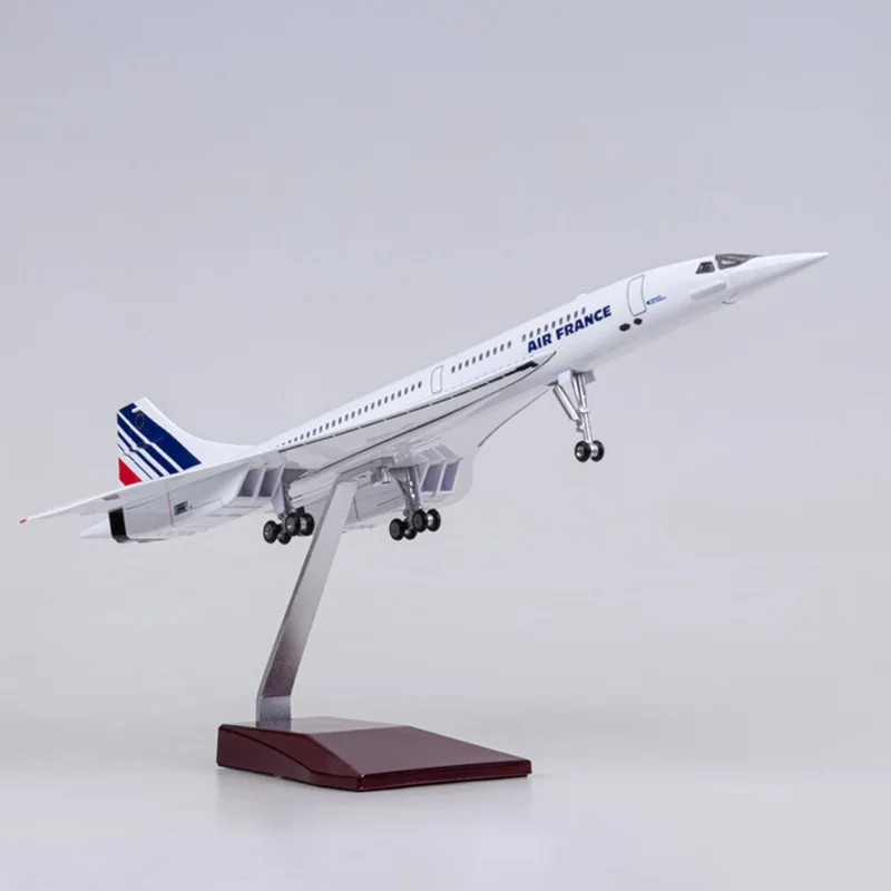 50CM 1/125 Scale Plane Concorde Air France Airline Model Airplane