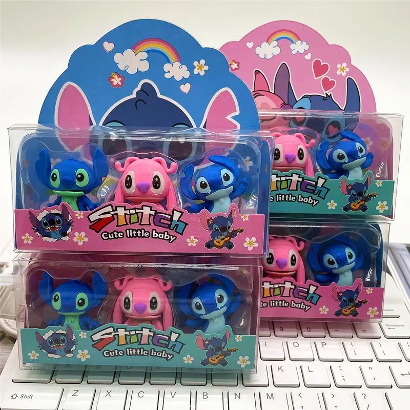 Disney anime Stitch 3D eraser, creative cartoon style student children's detachable prize gift