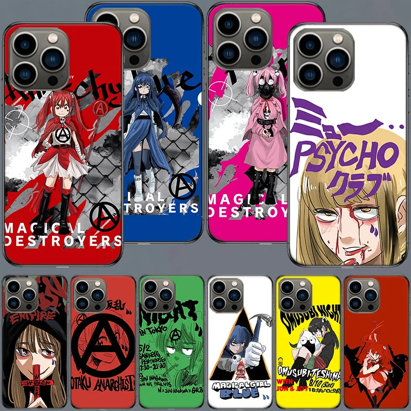 Jun inagawa Japanese Fashion Anime Phone Case For Apple Iphone 16 15+ 14 Plus Coque 13 12 Mini Clear 11 Pro Max Cover Silicone C