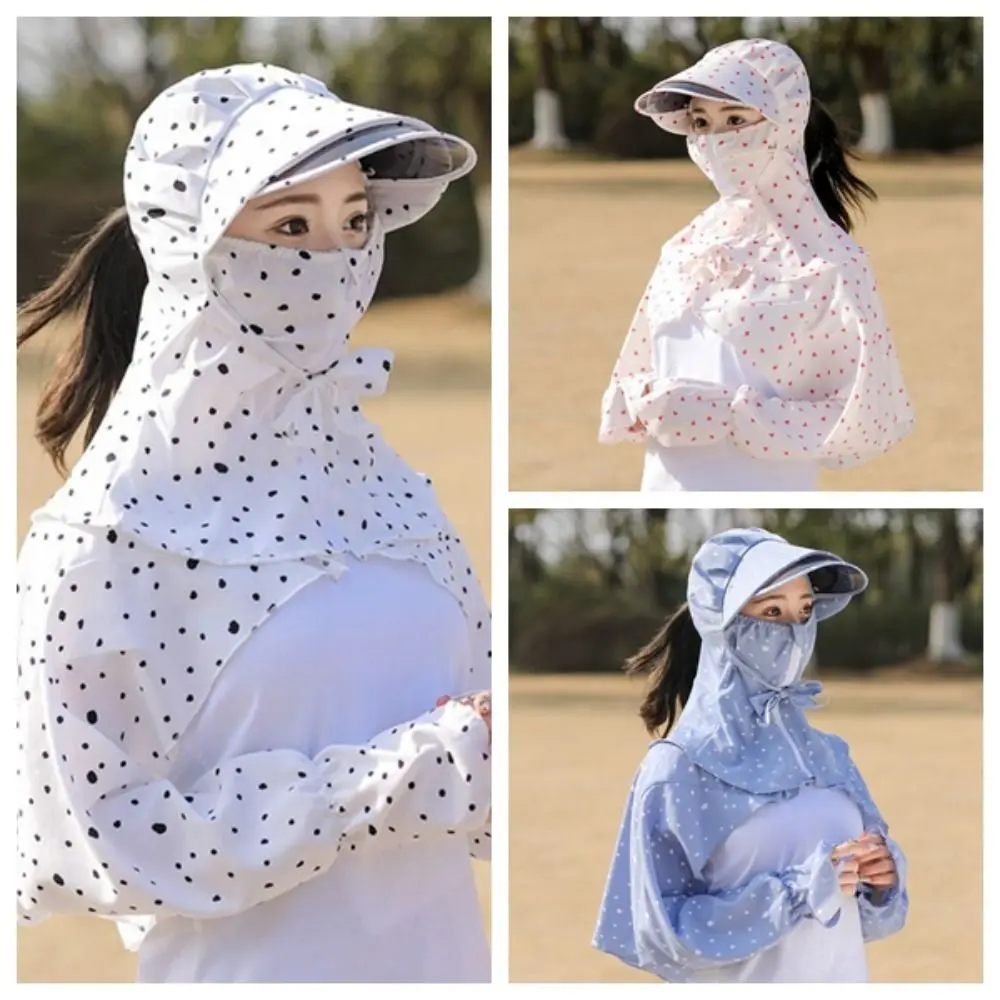 Outdoor Shawl Sun Hat Full Face Sun Protection Fishing Hat Sunscreen Lenses Breathable Sun Shading Cap Mountaineering