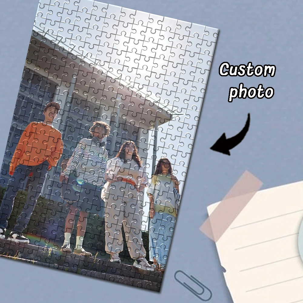 Custom Photo Wooden Jigsaw Puzzle 35/300/500/1000pcs Spring Home Decor, Custom Photo Gift for Family Bonding & Memories