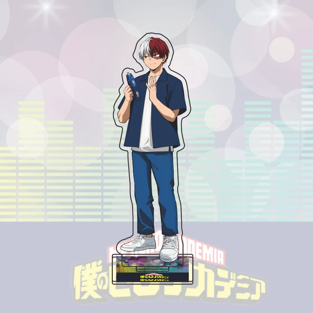 My Hero Academia Concert Series Acrylic Stand Midoriya Bakugo Uraraka Kirishima Todoroki Denki Standee Desk Decor Anime Keychain 6