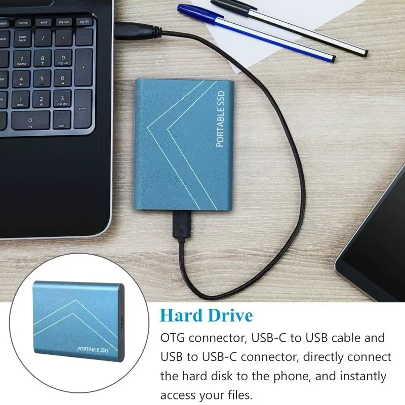Portable high-speed SSD 128T game hard disk Portable notebook portable storage Office hard disk Suitable for PC Linux, etc.