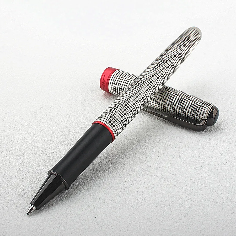 

Jinhao 75 сетчатая ручка-ролик, красивая гладкая ручка 0,7 мм для письма, подарочная ручка для подписи, бизнеса, офиса