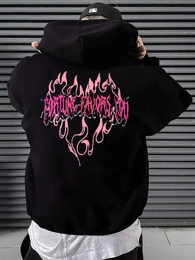 

2025 Autumn and Winter Mens Cool _ _ Font Hoodie Kangaroo High-end Luxury Is for Both Men and Women Top