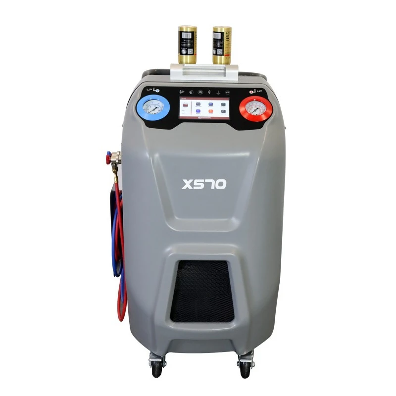 X570 Automatic Refrigerant Recovery and Filling Machine Automobile Air Conditioning Small Tank Filling Pipeline Cleaning Machine