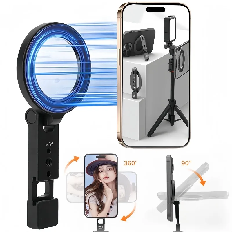 

Multi-function Magnetic Selfie Stick Stand Rotatable Portable Mount Holder for Gopro DJI Osmo Action MagSafe Mobile Phone Camera