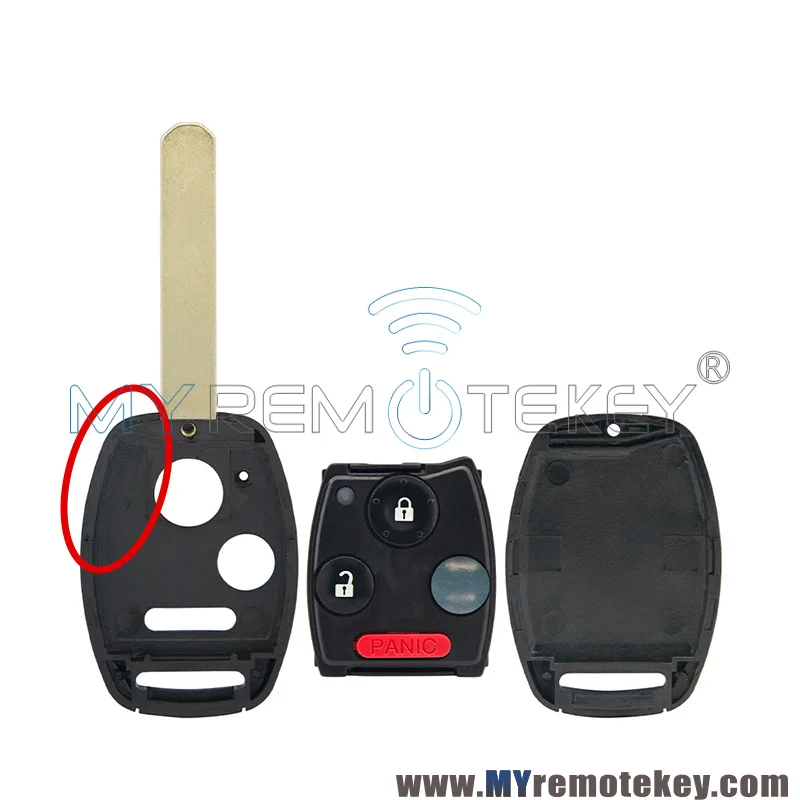 REMTEKEY مفتاح السيارة عن بعد فوب N5F-S0084A/MLBHLIK-1T/OUCG8D-380H-A/CWTWB1U545 313.8/315/434 ميجا هرتز لهوندا أكورد الطيار ريدجلين