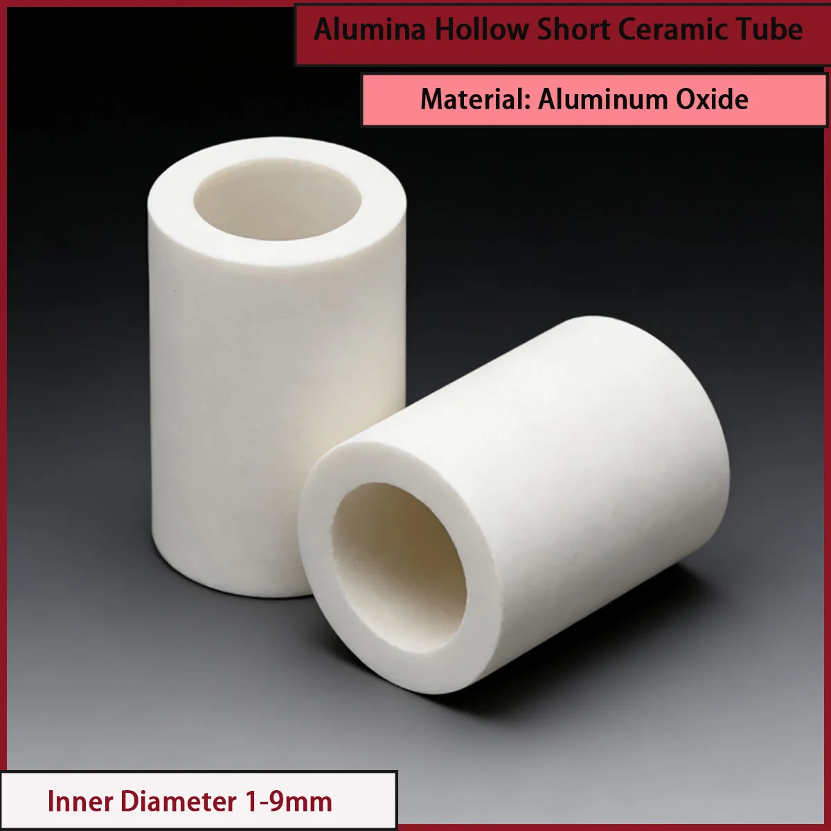 

Inner diameter 1-9mm alumina hollow short ceramic tube used in precision machinery, instrumentation and other fields