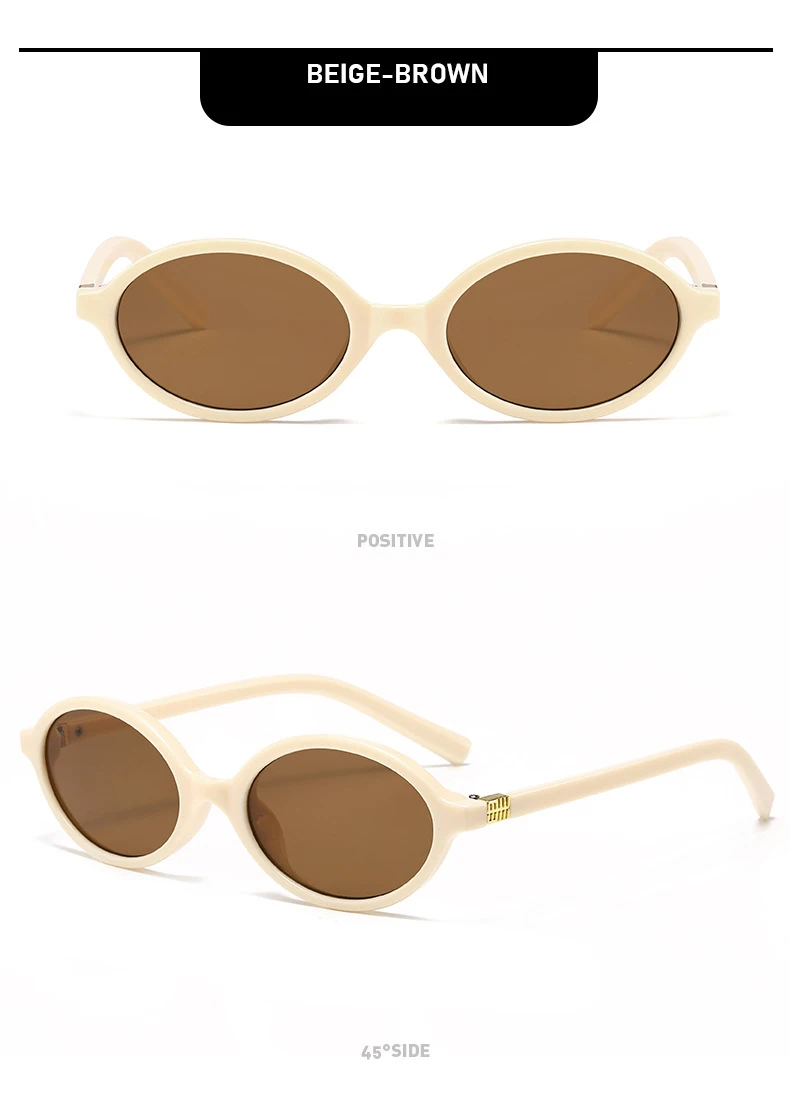 Neue Sonnenbrille Retro Vielseitige Damen High-End-Mode Exquisite ovale Mode-Sonnenbrille 3089 – Detail 14