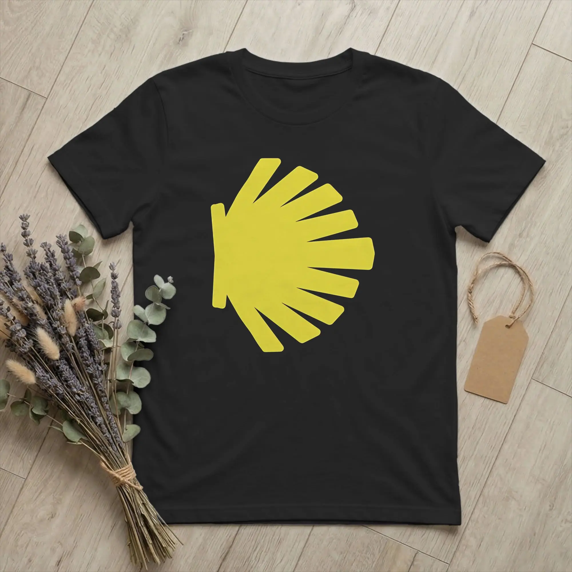 Camino de Santiago Hiking T Shirt Men Pure Cotton Crazy T-Shirt O Neck Way of St. James Tees Short Sleeve Tops Party