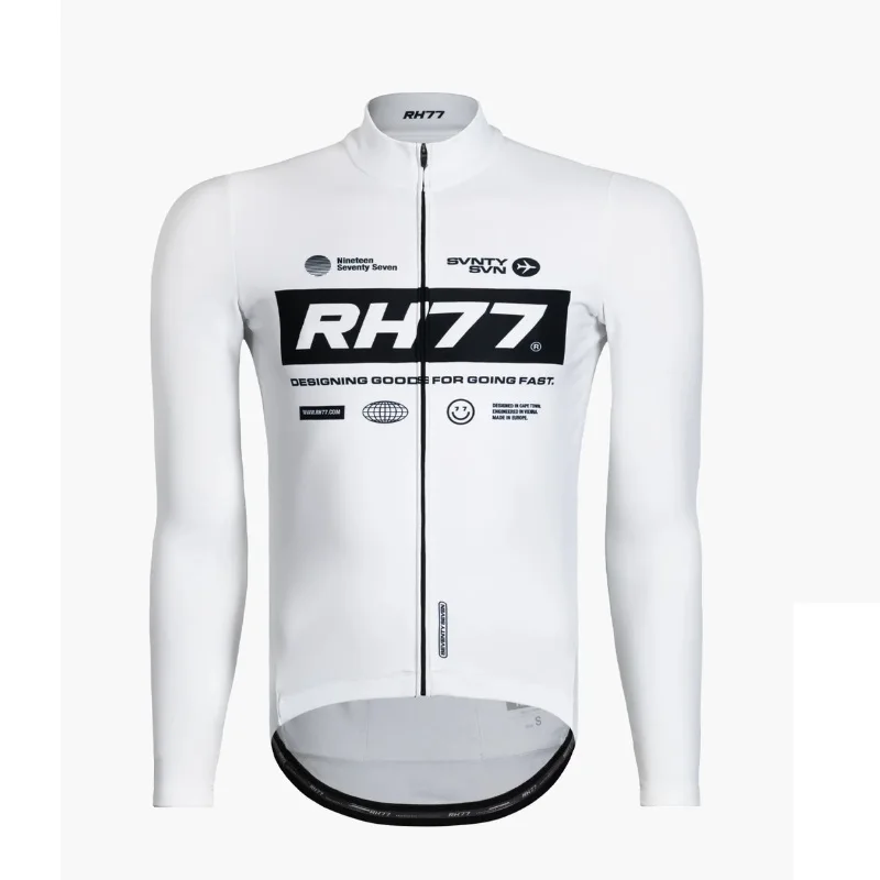Men RH77 Cycling Jersey Long Sleeve High Quality Pro Team Race Bicycle Jersey Breathable MTB Road Bike Shirts Maillot Ciclismo