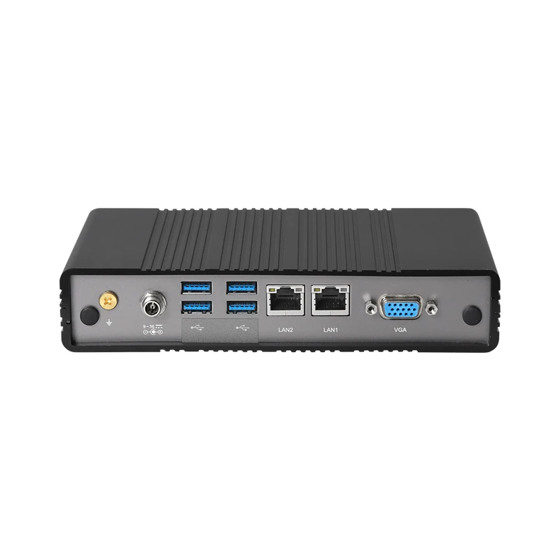 Inter Atom 미니 산업용 팬리스 PC, 저소비, 2 Inter-I211 1000mb 이더넷 LAN, 2 RS232 COM 지지대 WiFi, E3940