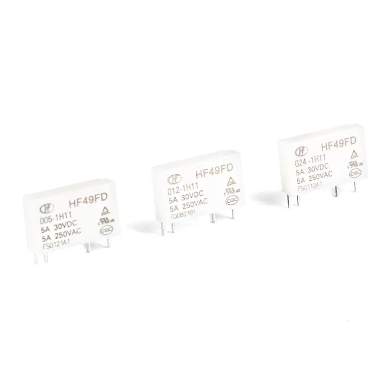 10Pcs/5pcs 100% NEW HF49FD-005-1H11 HF49FD-012-1H11T HF49FD-024-1H12T HF49FD-005 012 024 1H11 1H12 5A HF49FD Relay 5V 12V 24V DC
