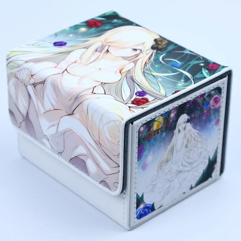 يو غي أوه! حافظة بطاقات حديقة روز مايدن Tcg لتقوم بها بنفسك عالية الجودة جلدية عمل دمى أشكال أنيمي لعبة جمع صندوق تخزين الهدايا