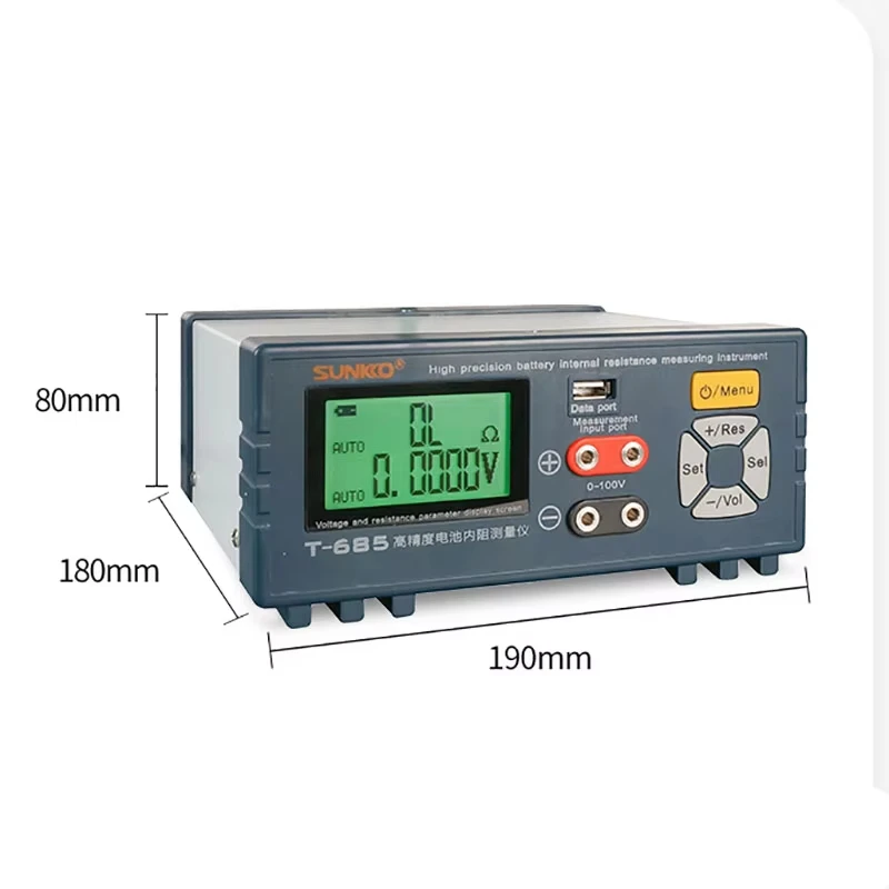 

T-685 High Precision Intelligent Lithium Battery Pack Internal Resistance Tester with 2.4-inch LCD Display