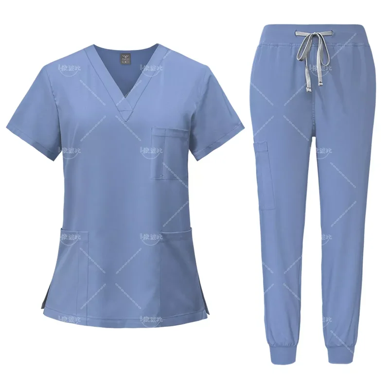 Uniforme de enfermera de manga corta Unisex Multicolor, ropa de trabajo para médico de Hospital, uniformes de cirugía bucal, conjuntos de médicos