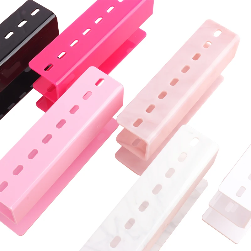 8 Holes Tweezers Display Stand Lash Extension Tweezers Holder Organizer Rack for Professional Beauty Salon Acrylic Makeup Tools