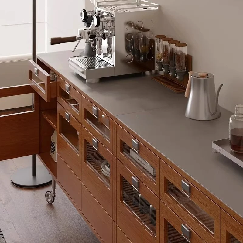 

Movable chest, glass door, medieval retro dining side cabinet, floor-to-ceiling storage locker, chest cabinet, bar side cabinet
