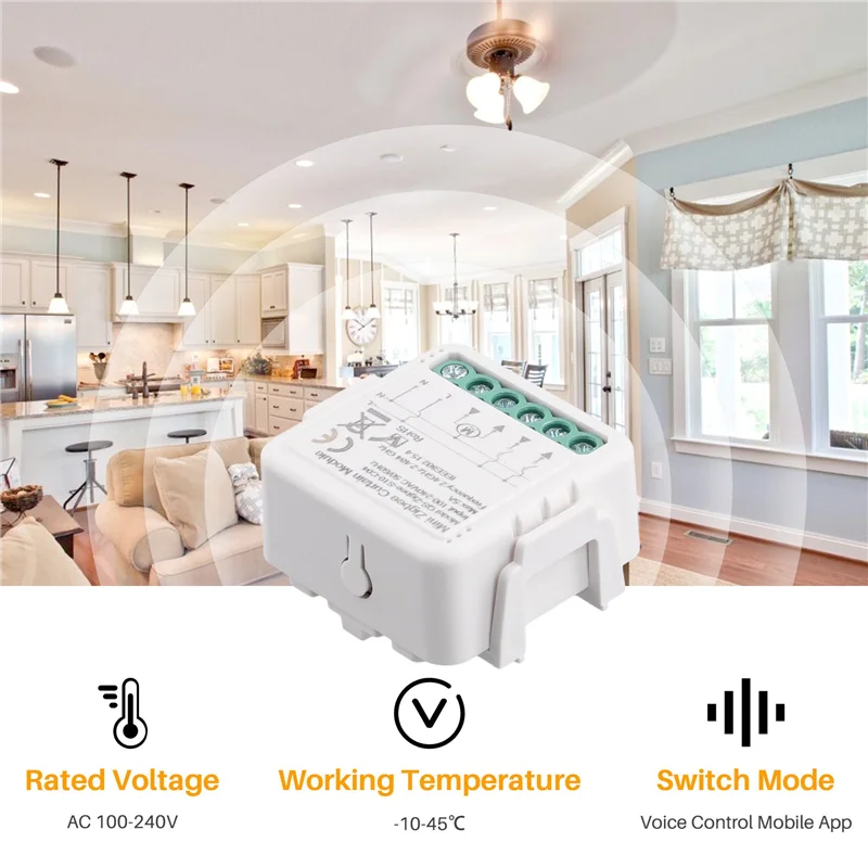 

B48A 2X Zigbee Переключатель Световой Штора Диммер Smart MINI Модуль C04 Управление Выключателем Модуль Выключателя Штора Zero Fire Smart Switch