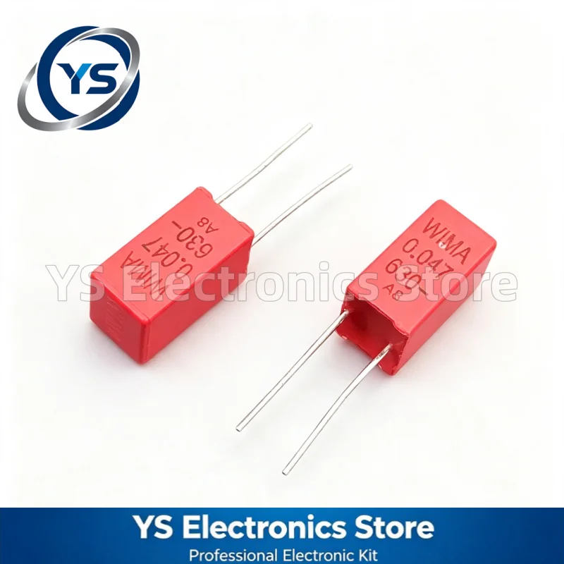 WIMA RED MKS2 630V0.047UF 630V 0.047UF 630V473 47NF 5mm Film Capacitor Hi-Fi Audio Capacitors NEW and Original