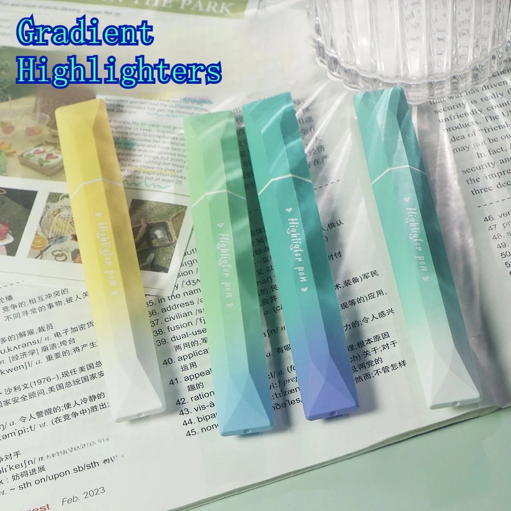 

4 шт./компл., цветные маркеры, глянцевые креативные маркеры для рисования, учебы, встреч, нотаток, школьные художественные принадлежности, офисные канцелярские принадлежности