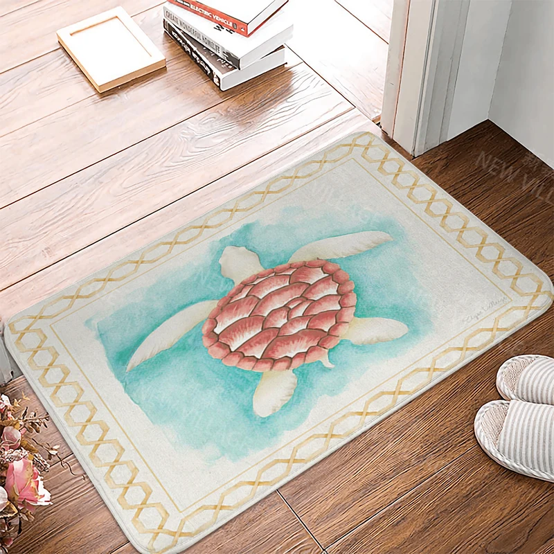 Non slip shower mat bathroom rug shower mat home decoration door mat kitchen bedroom entrance room mat submarine animal door mat