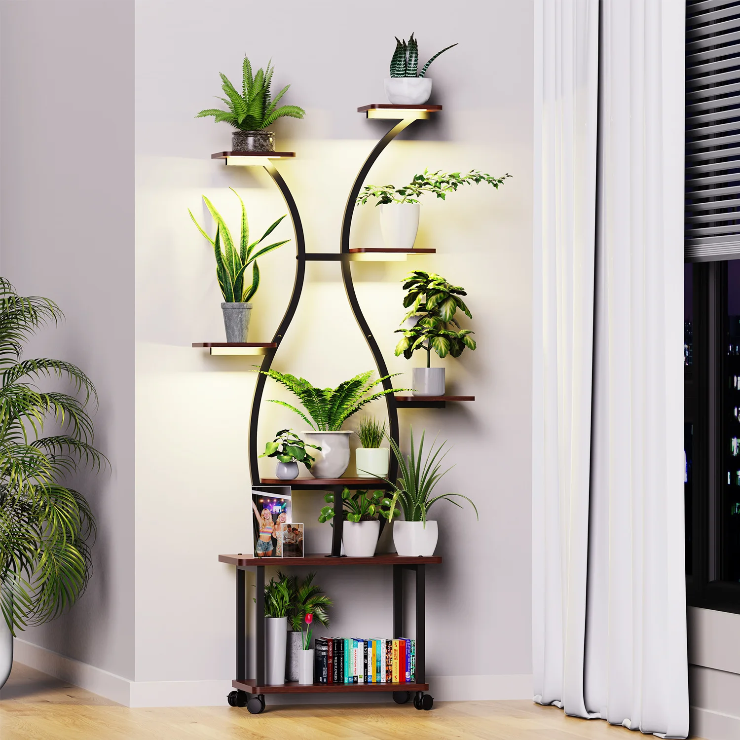 Etagere-de-rangement-pour-plantes-d'interieur-type-assemble-et-modulable-style-euro-americain-avec-eclairage-led-integre-a-spectre-complet