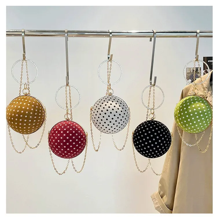 

Chic 2025 Quilted Crossbody Bag for Women, Elegant Mini Round Purse, Fashionable Bag with Adjustable Chain for Travel & Dating