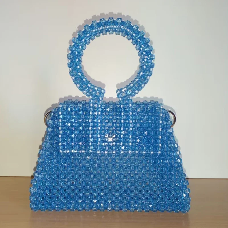 Handmade Woven Customizable Color Women's Bag Fashion Ins Designer Flip Square New In Handbag Party Hot Selling Item Ladies Bags