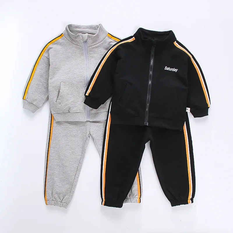 

Children Boy Clothes Sport Suit Zipper Sweatshirt Coat+Pant 2Pcs Set Kid Tracksuit Casual Outerwear Toddler Baby Boy Outfit A997