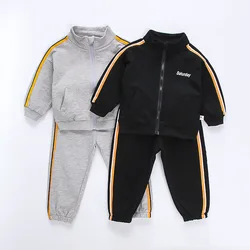 Children Boy Clothes Sport Suit Zipper Sweatshirt Coat+Pant 2Pcs Set Kid Tracksuit Casual Outerwear Toddler Baby Boy Outfit A997