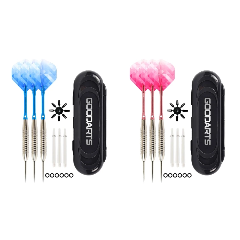 Stylish &Trendy 22g Needle Darts Set Professional Metal Tip Darts with Case Perfect for Darts Enthusiasts of All Levels