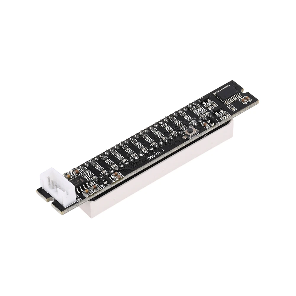 Mini Dual 12-Stufen-LED-Lichtleiste VU-Meter Stereo-Verstärkerplatine mit einstellbarer Lichtgeschwindigkeit und AGC-Modus DIY – Detail 3