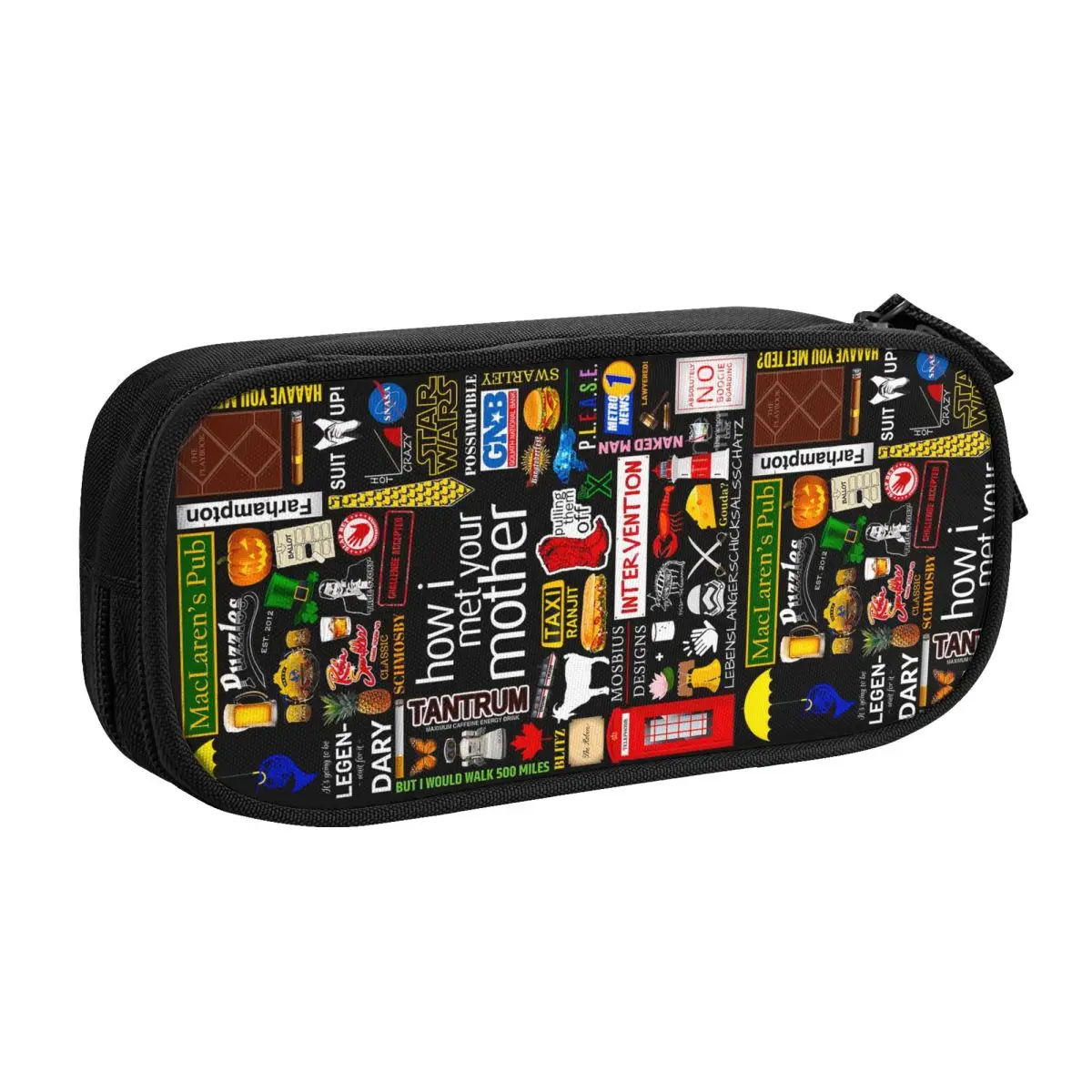 Custom How I Met Your Mother Collage Cute Pencil Cases Boys Gilrs Large Capacity TV Show Pencil Bag School Supplies