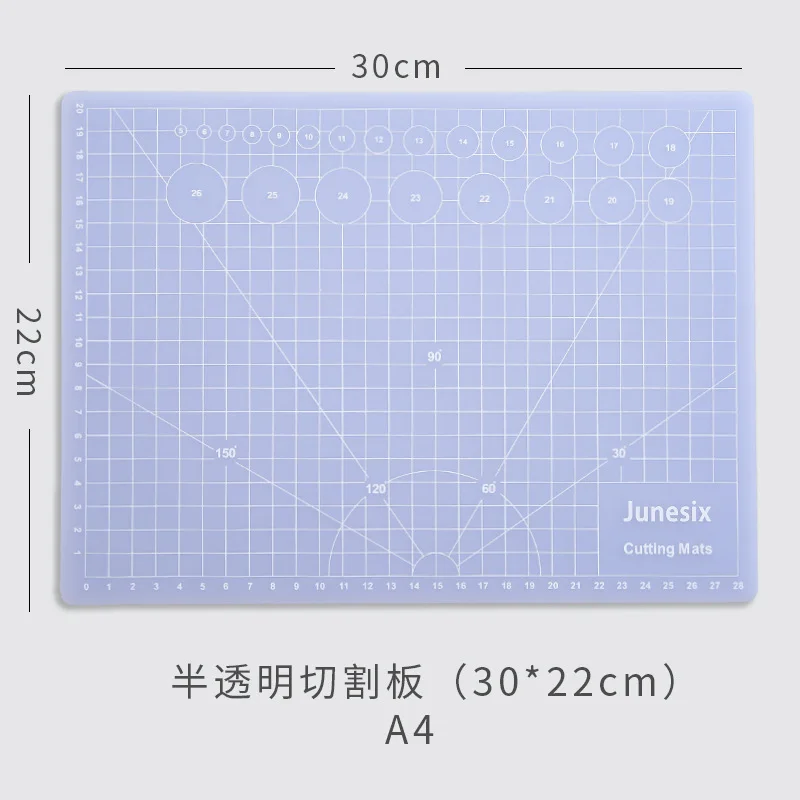 DIY用半透明カットマット、手動グリッドライン、自己修復、クラフトカード、レザーボード、a3、a4、a5