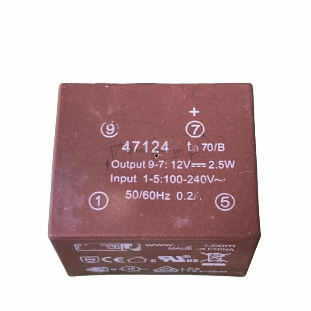 47124 Output 9-7:12V-2.5W Input 1-5:100-240V 50/60Hz Brand new original transformer